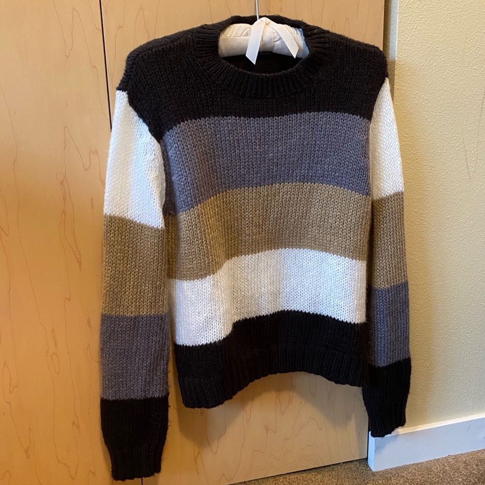 Cozy Wooden Ships Naomi striped crew sweater